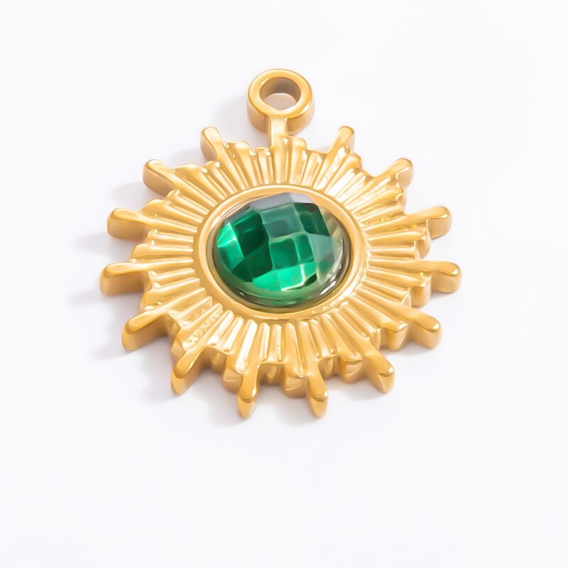 Devil's Eye Pendant Supplier - 18K Gold Plated Stainless Steel DIY Non-Fading