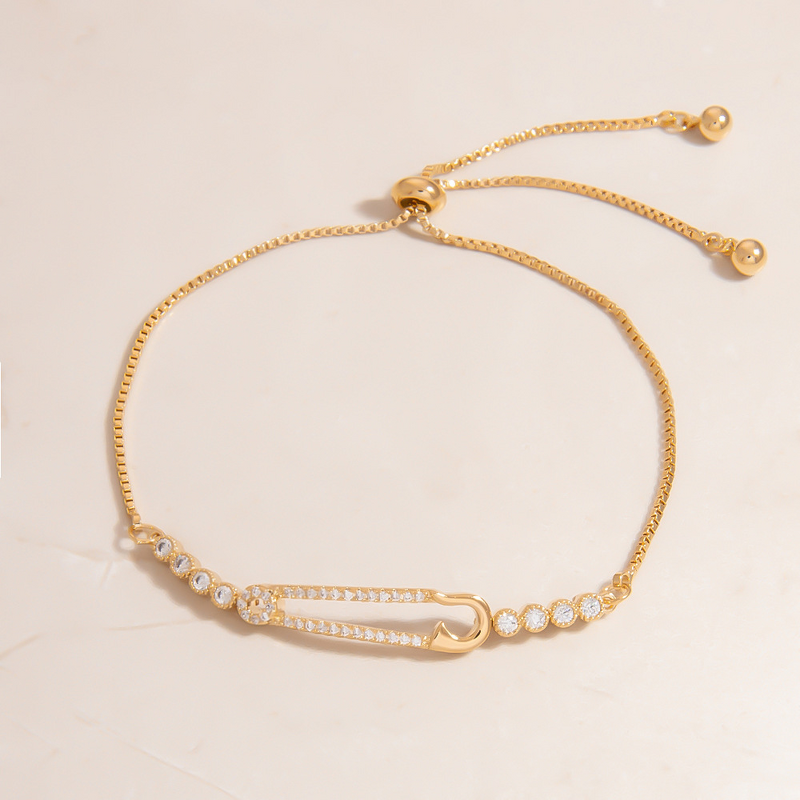 Natural Plant Bracelet Factory - Trends Wholesale Custom Inlay Zircon 18K Gold