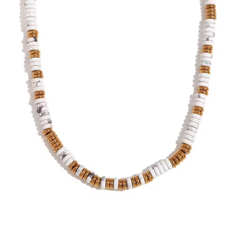 Natural Stone Necklace Factory - High Quality Gold Plated Colorful Beaded