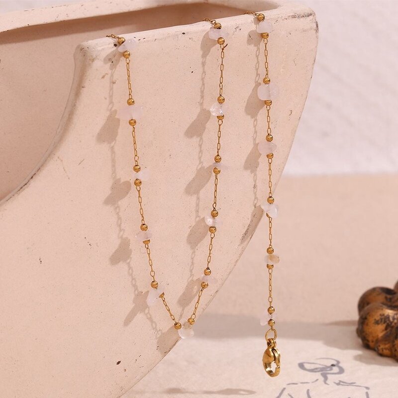 Crystal Choker Manufacturer - Wholesale Custom Pink Gold Plated Stainless Steel