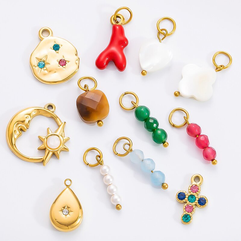 Gold Plated Pendant Manufacturer - 18K Stainless Steel Handmade DIY Charms