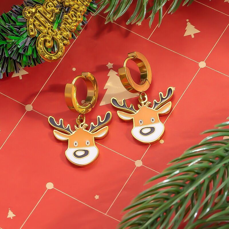 Christmas Jewelry Set Factory - 18K Gold Plated Stainless Steel Pendant Set