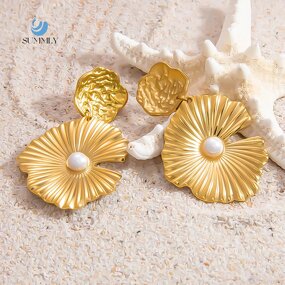 Flower Earrings Manufacturer - Vintage Wholesale Handmade 18K Gold Plated