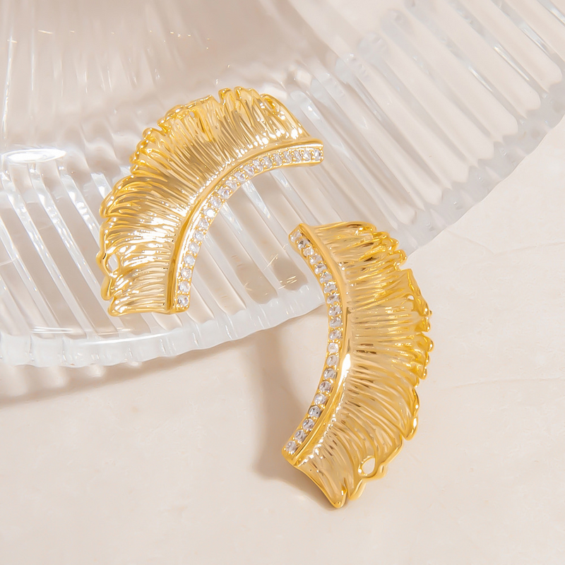 Geometric Earrings Supplier - Trend Wholesale Custom Design 18K Gold Plated