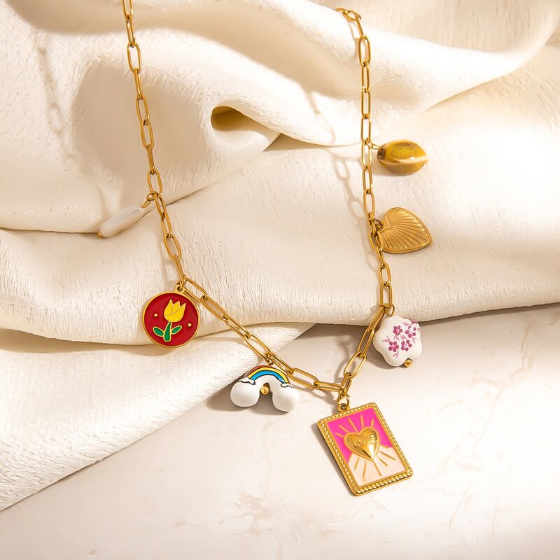 DIY Charm Necklace Manufacturer - Trend Wholesale 18K Gold Plated Chain