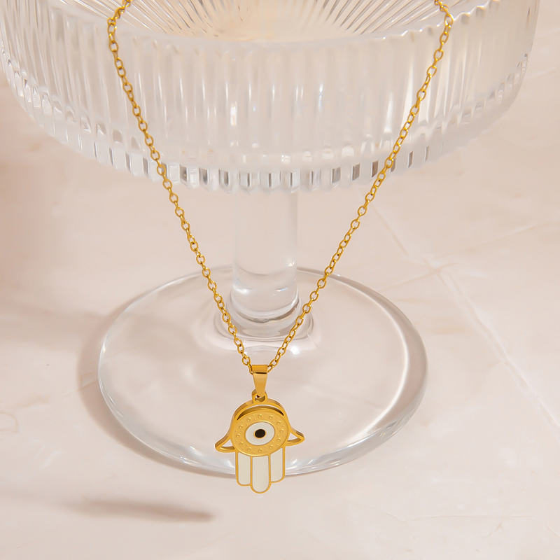 Oil Drip Pendant Necklace Supplier - Summly Trendy Wholesale 18K Gold Plated