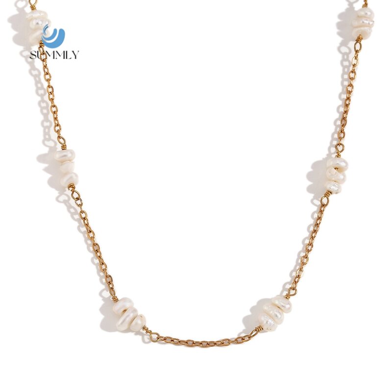 Pearl Necklace Supplier - Wholesale Vintage FreshWater 18K Gold Plated Stainless