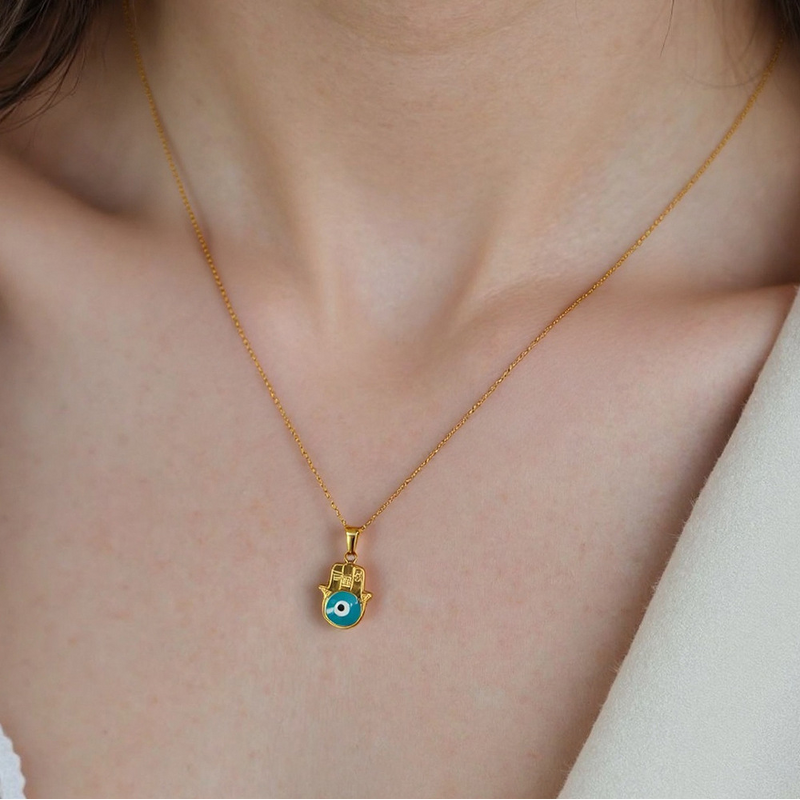 Oil Drip Pendant Necklace Supplier - Summly Trendy Wholesale 18K Gold Plated