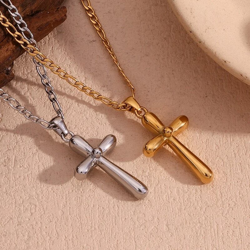 Cross Pendant Necklace Supplier - Wholesale Custom Minimalist Gold Plated