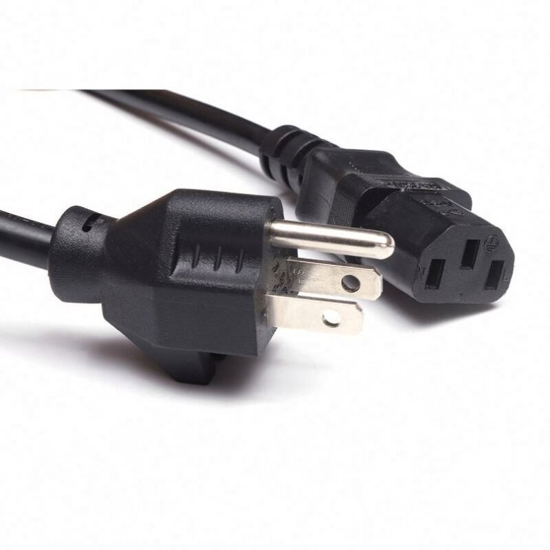 Power Cord Manufacturer - 3 Pin Prong Plug Cable 10A/13A/15A AC IEC C13