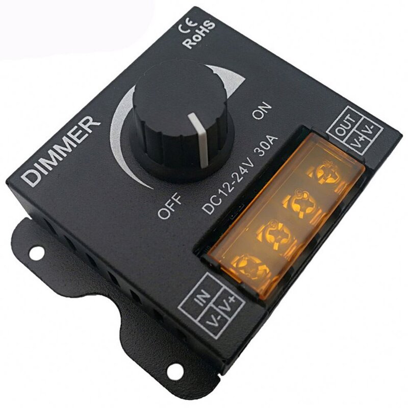 PWM LED Dimmer Manufacturer - 12-24V 24A Wireless Remote Controller Mono Single Color 2835 Strip