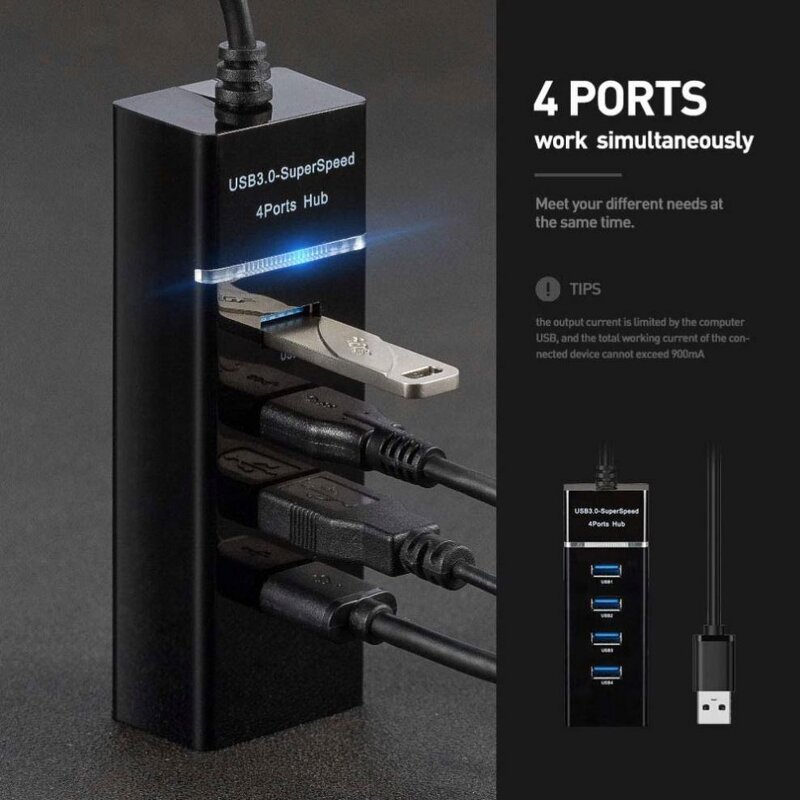 USB Hub Supplier - 4 Port Android Type C Docking Station Active 3.0 30 with Power