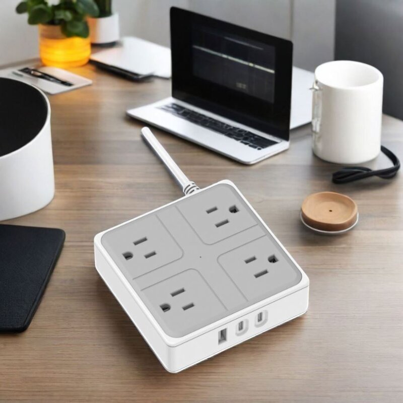 US Power Strip Manufacturer - Hot Selling 4-Outlets 17W PD Fast Charger 1.2 Quick with FCC