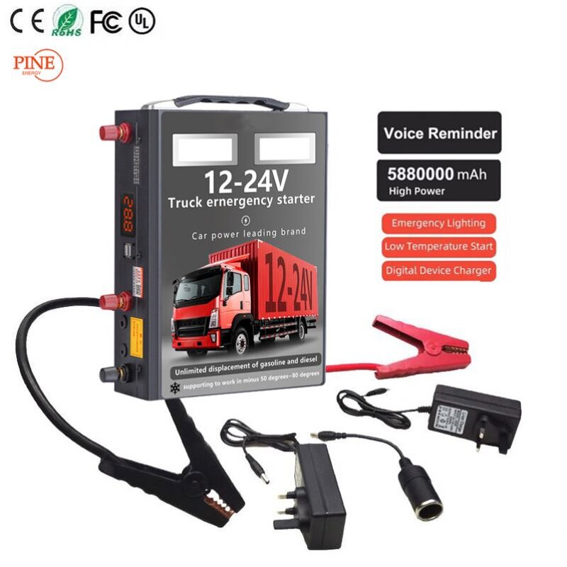 12V 24 Volt Jump Starter Supplier - 42000mAh Portable Power Bank Emergency Tool Battery Booster Truck
