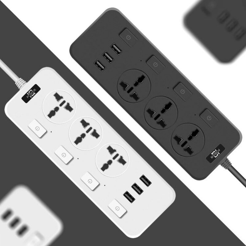 Surge Protector Power Strip Factory - High Quality Multi Extension 3 AC 3Usb+1Type C Outlet