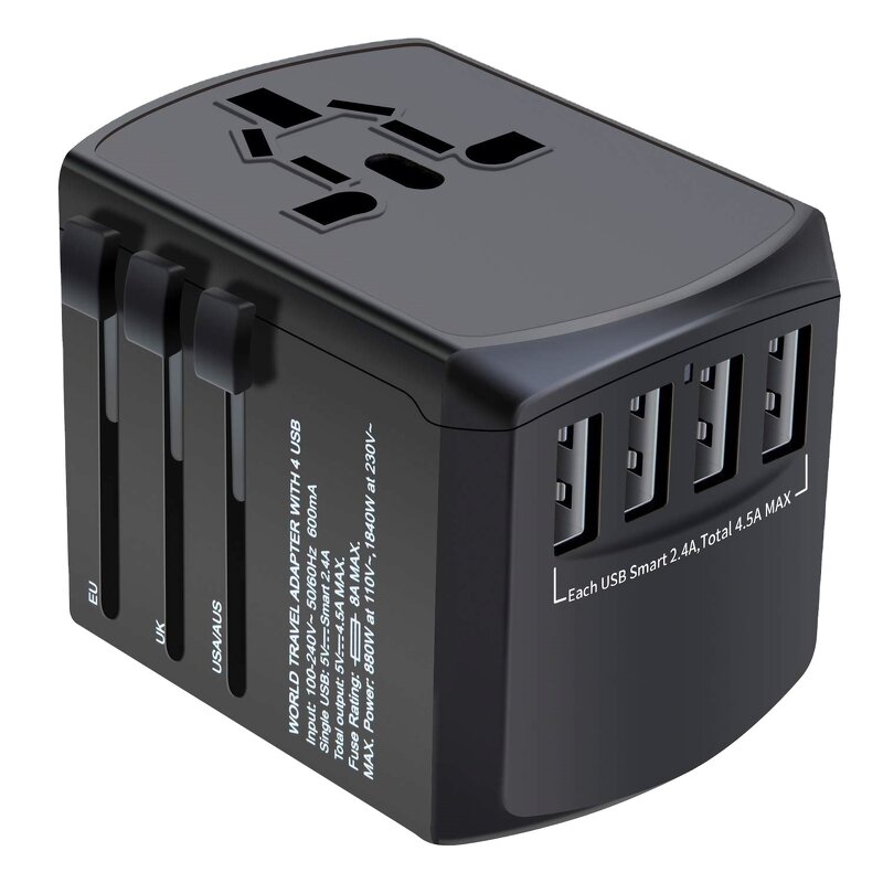 Universal Travel Adapter Supplier - Multi Plug 100-240V Electrical Socket USB Charger