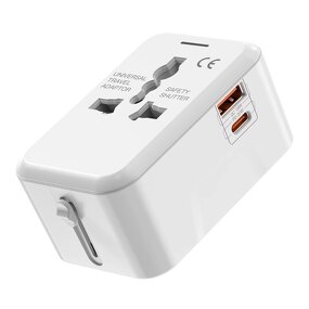 Worldwide Travel Adapter Factory - PD 20W Dual USB with Australia Europe UK EU Multi Plug Wall