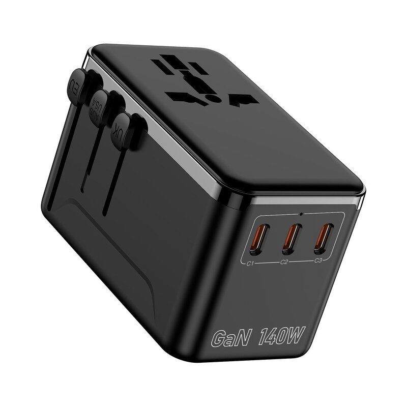 GAN Travel Adapter Supplier - Hot Sale 35W-140W International Universal Mobile Phone Charger USB