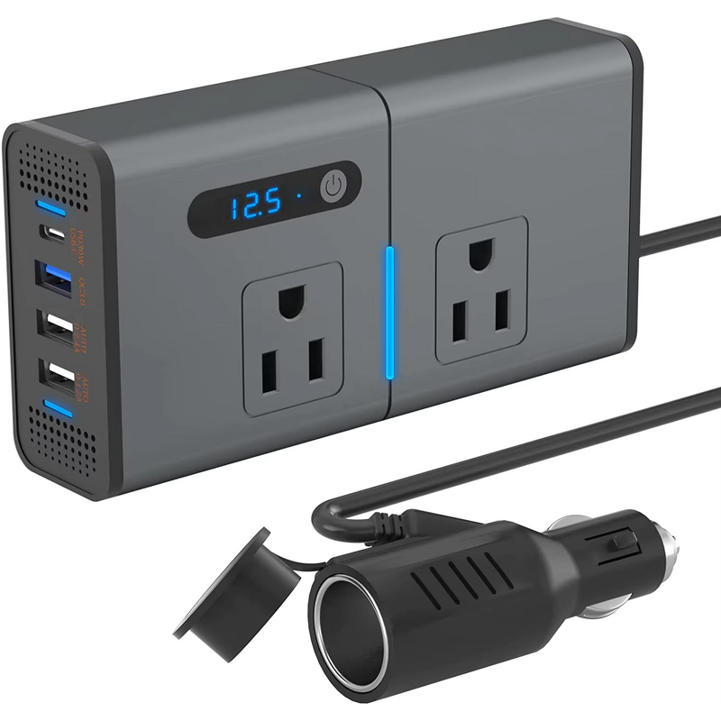 Car Plug Adapter Supplier - Newly 200w Charger DC 12V to 110V Car Power Inverter