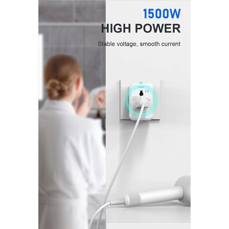 Worldwide Travel Adapter Factory - PD 20W Dual USB with Australia Europe UK EU Multi Plug Wall