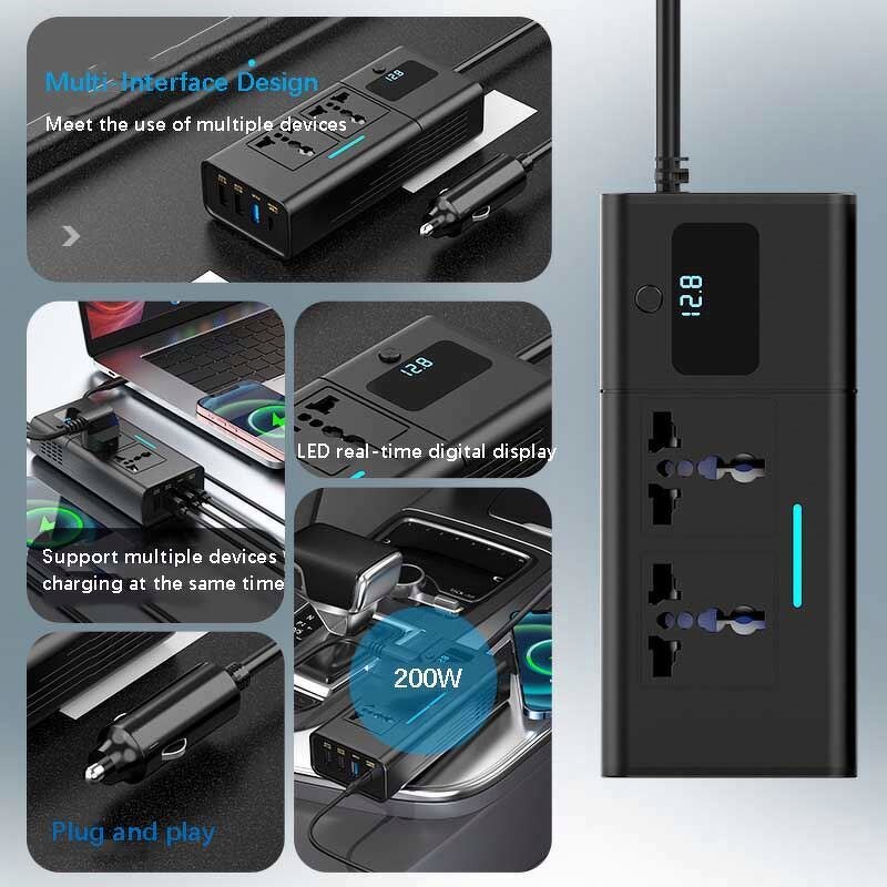 Car Power Inverter Supplier - 200w Dc 12v /24v to 220v Ac Power Inverter