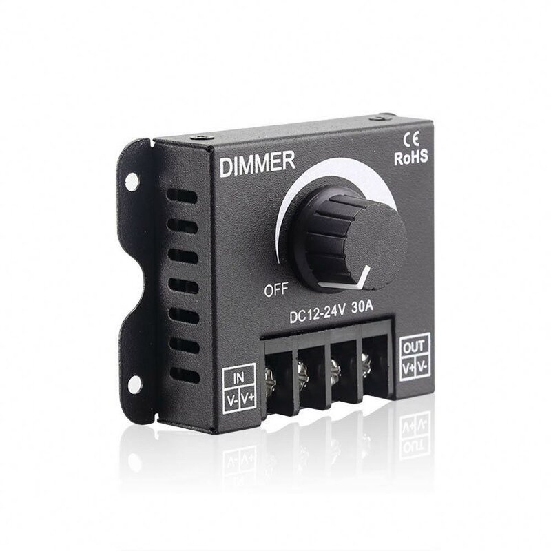 PWM LED Dimmer Manufacturer - 12-24V 24A Wireless Remote Controller Mono Single Color 2835 Strip