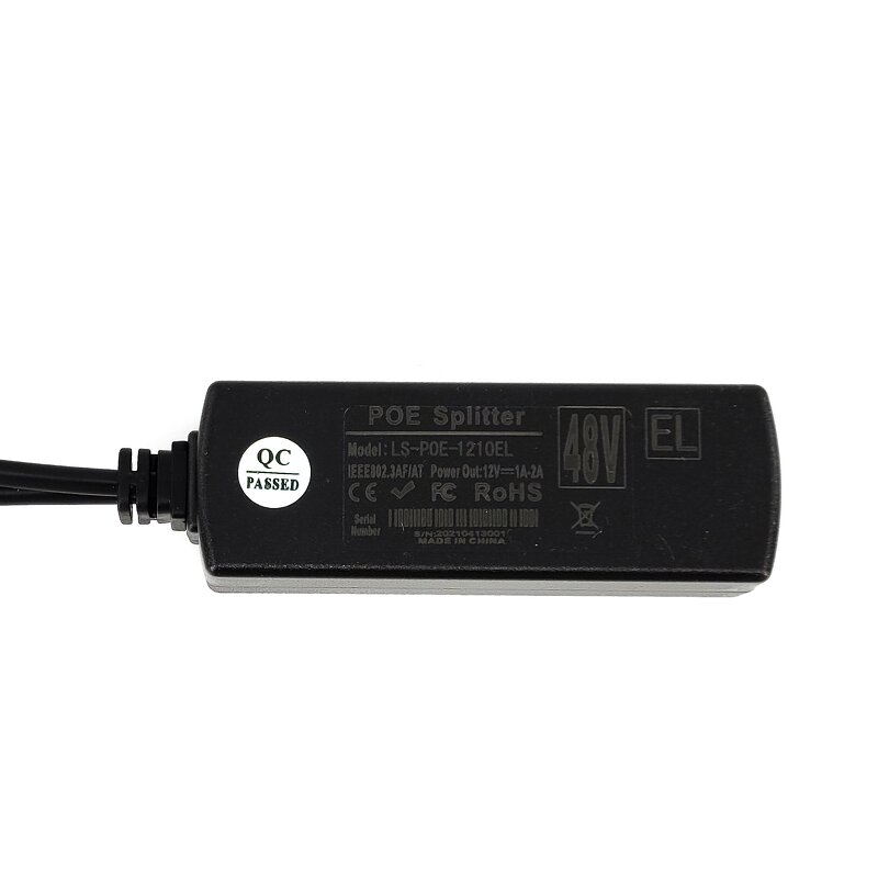 Poe Splitter Manufacturer - DC 5.52.1mm Power Over Ethernet 10/100M/1000M 48V to 12v 2.5A