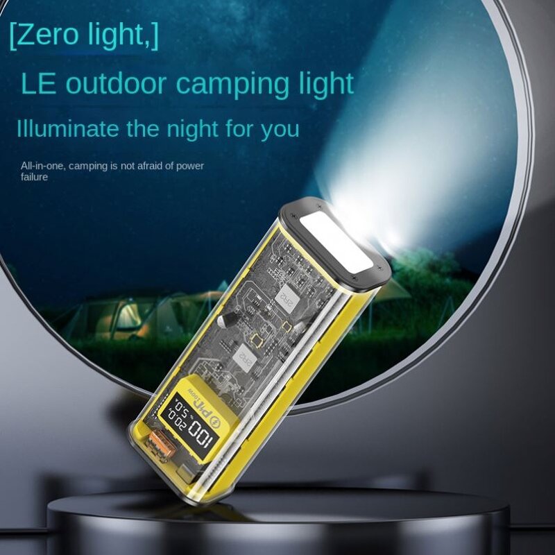 Fast Charging Power Bank Factory - Portable Li-polymer High Capacity 100W 20000mah CN;GUA Transparent Punk