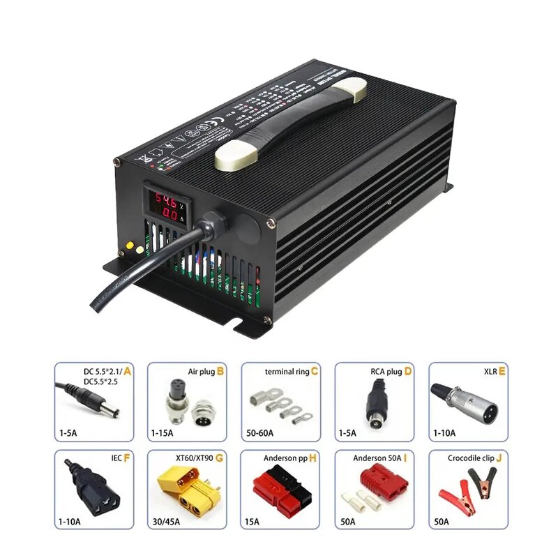 Electric Bike Charger Factory - 54.6V 3A for 48V Li-ion Lithium Battery