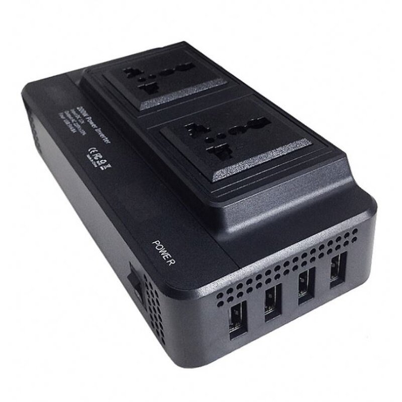 Car Inverter Manufacturer - 200W Multifunctional 12v to 220v Power Converter Universal Socket