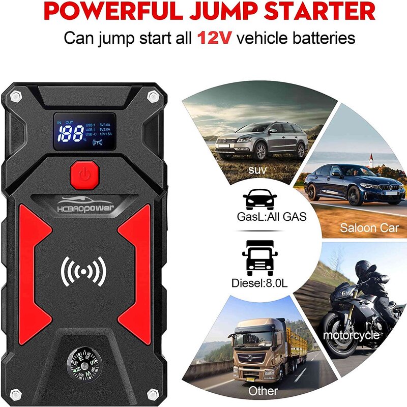 Car Jump Starter Factory - Multi Function High Booster Mini Portable Power Bank
