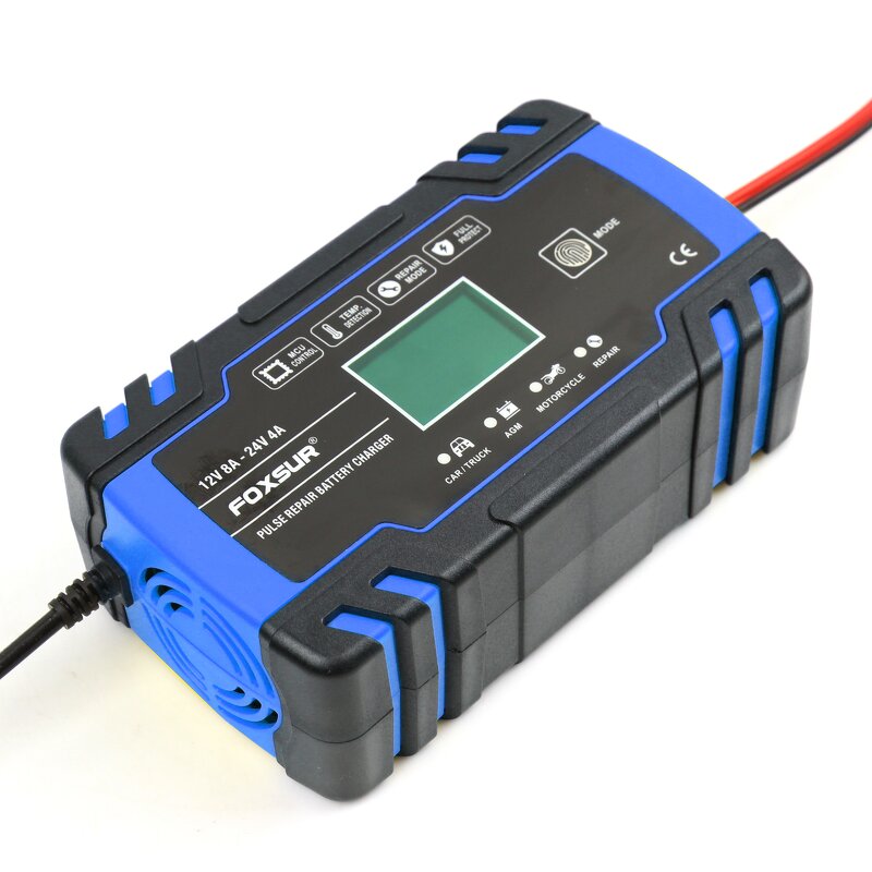 Lead Acid Battery Charger Supplier - Hot Sale 12V 8A Pulse Repair Motorcycle Car Battery Charger