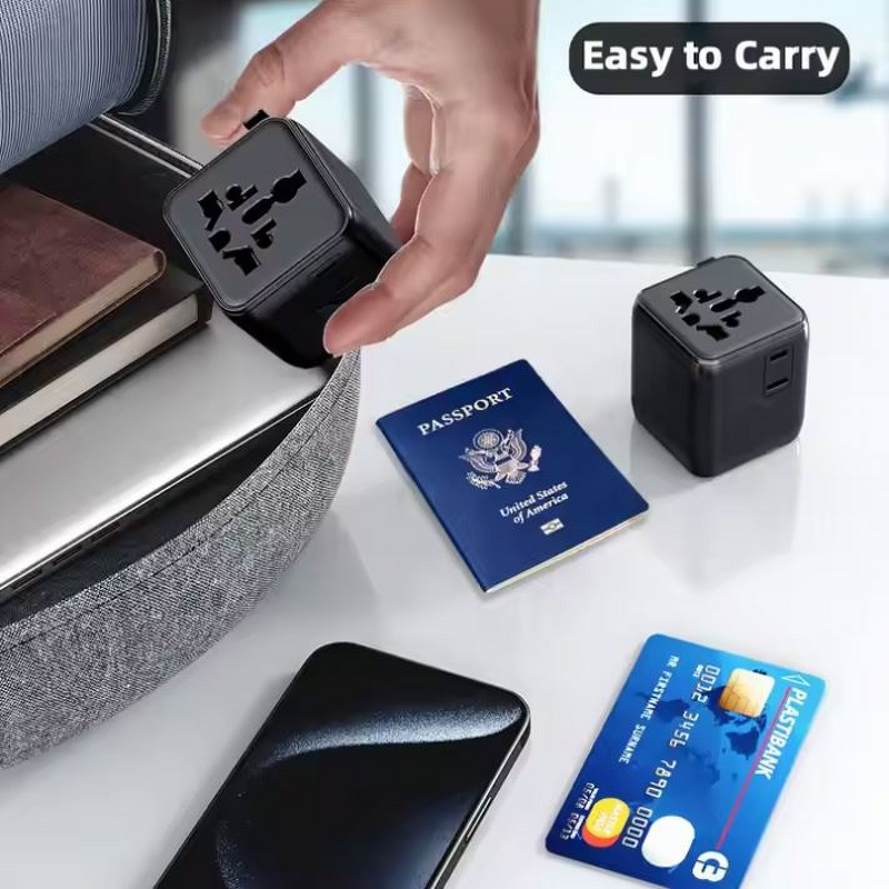World Travel Plug Adapter Manufacturer - 2AC Compact Size Small Plug Worldwide International Adaptor