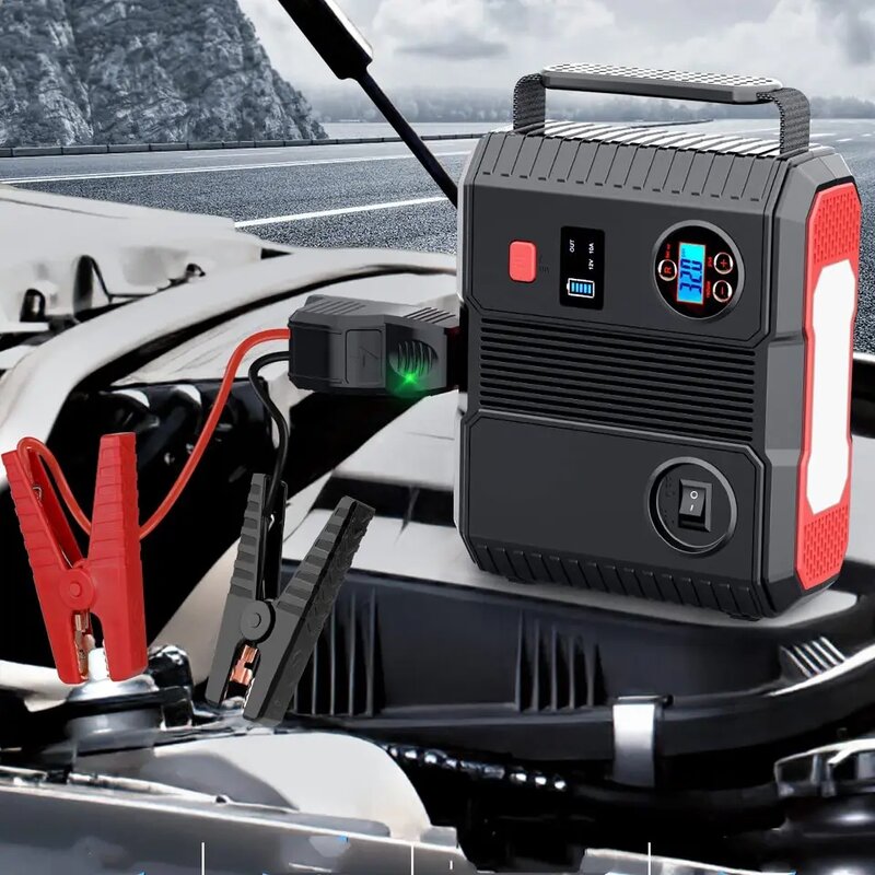 Portable Car Jump Starter Supplier - High Power 12v Portable Car Battery with Air Compressor