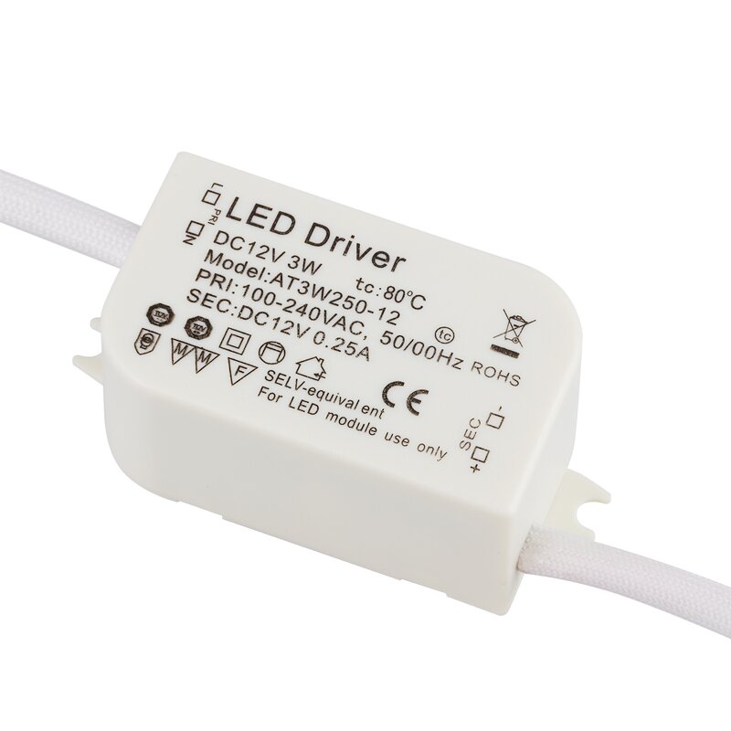 Led Driver Manufacturer - AT3U12-09 12V 3W Power Supply