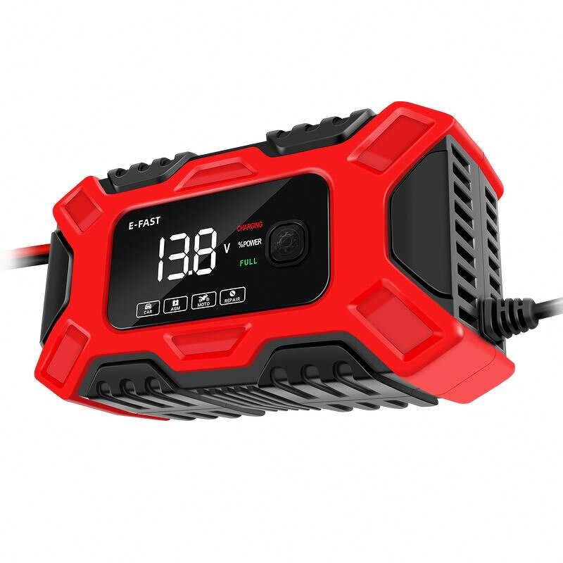 Car Battery Charger Factory - E-FAST TK300 Intelligent Chip Control 12v6a AGM Start Stop Automatic Detection