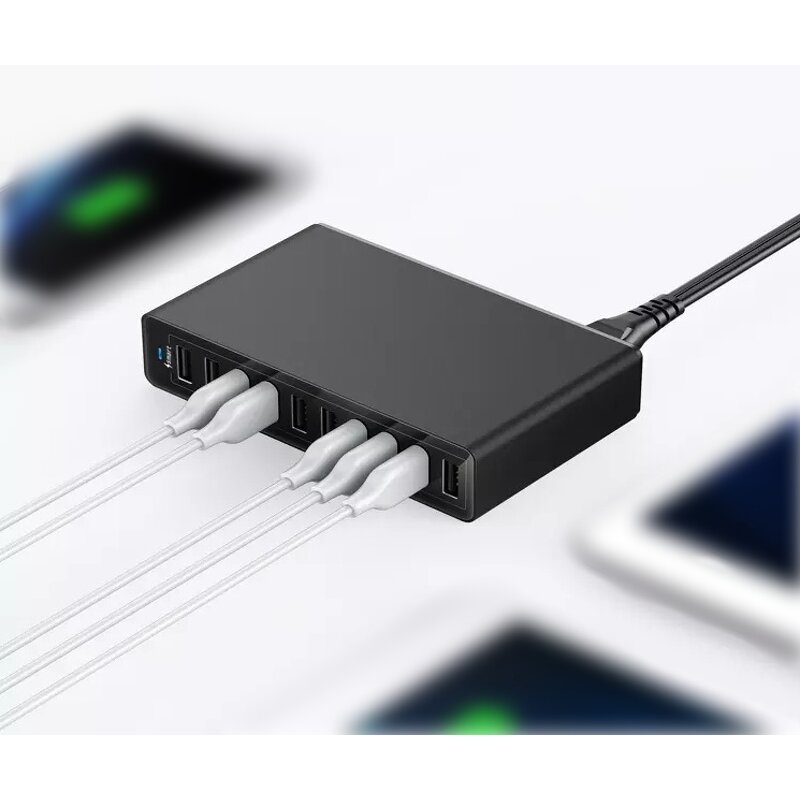 Multi Port USB Charger Factory - 65W Type C QC 3.0 PD 20W 10/6/5 Ports Fast Phone Charging Station