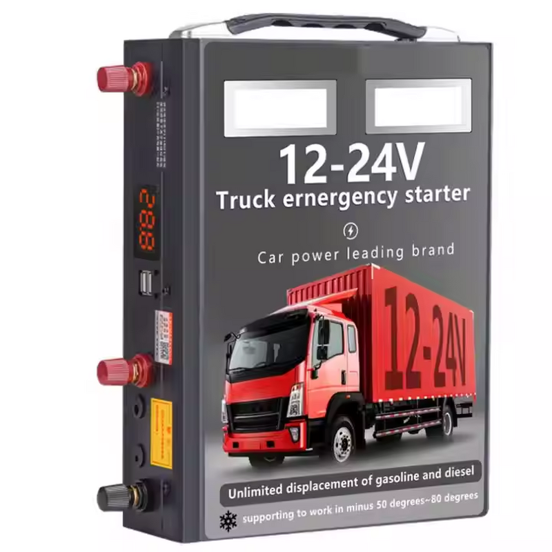 12V 24 Volt Jump Starter Supplier - 42000mAh Portable Power Bank Emergency Tool Battery Booster Truck