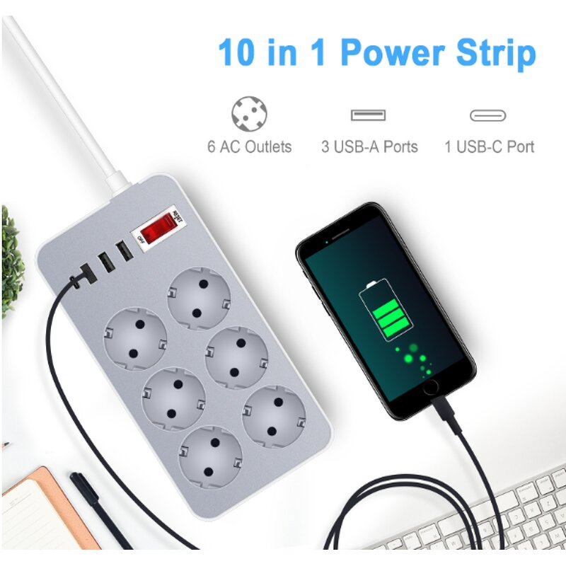 EU USB Socket Supplier - European Style with Type-c Proof Charging bar for Home Patch Panel High Quality