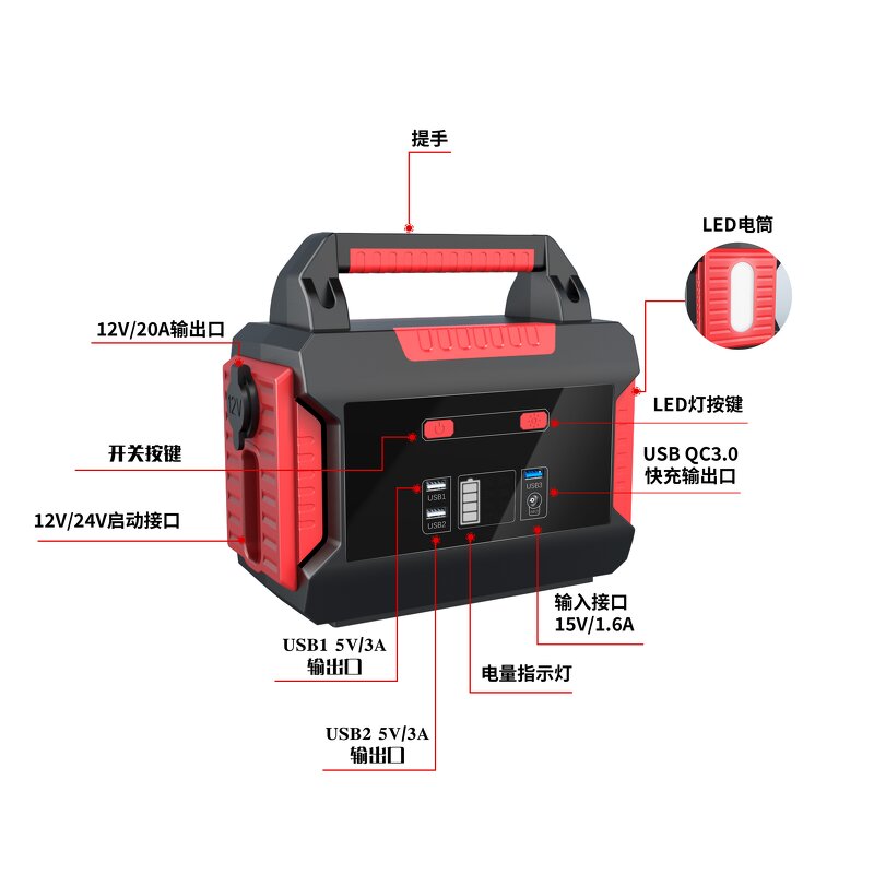 High Capacity Car Jump Starter Manufacturer - 24V 12V 42000mAh 2000A Pick Current Portable Auto Battery Booster