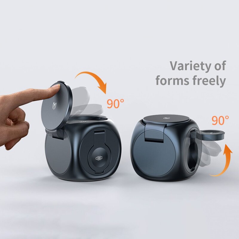 3-in-1 Magnetic Wireless Charger Manufacturer - Smart Multi-Function Foldable Fast Charging Station
