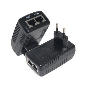 UL Listed POE Injector Manufacturer - 802.3af 2 RJ45 Ports 24V 1A 48V 0.5A Ethernet POE Switch