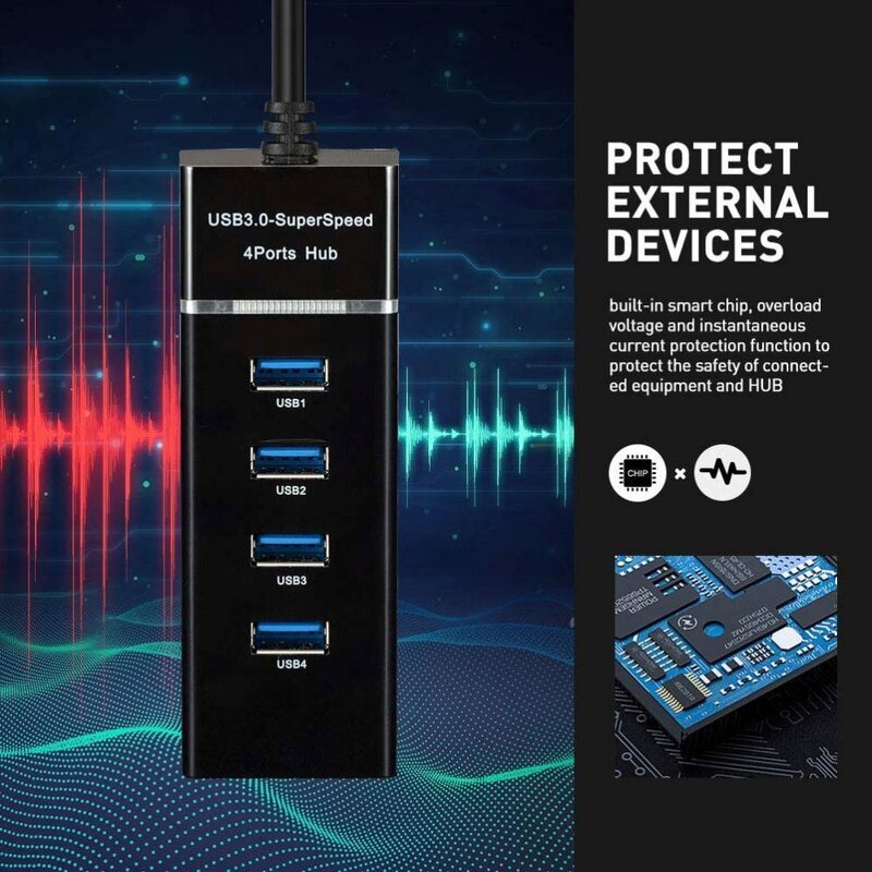 USB Hub Supplier - 4 Port Android Type C Docking Station Active 3.0 30 with Power