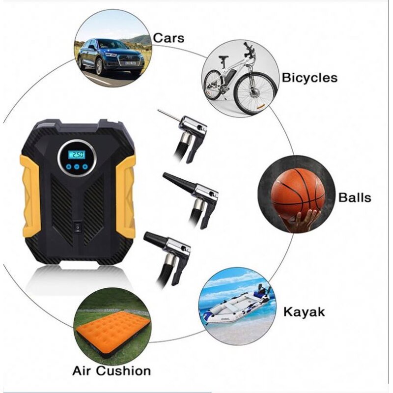 Car Air Pump Manufacturer - 12V Durable Portable Electric Compressor Tire Inflator