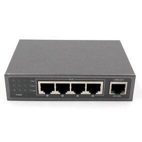 Industrial POE Switch Manufacturer - 1 Year Warranty Mini 5 RJ45 Ports 4 POE 100Mbps SNMP QoS