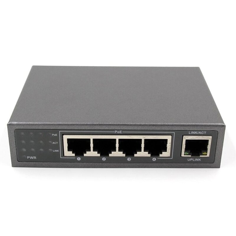 Industrial POE Switch Manufacturer - 1 Year Warranty Mini 5 RJ45 Ports 4 POE 100Mbps SNMP QoS