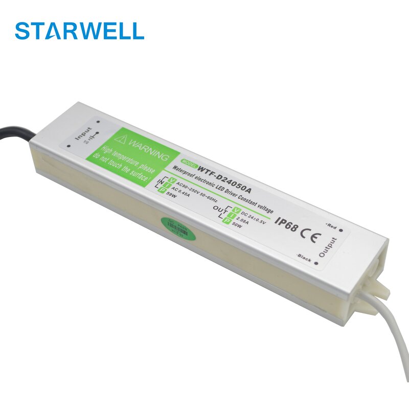Waterproof Power Supply Factory - WTF-D24050A 24V LED 50W