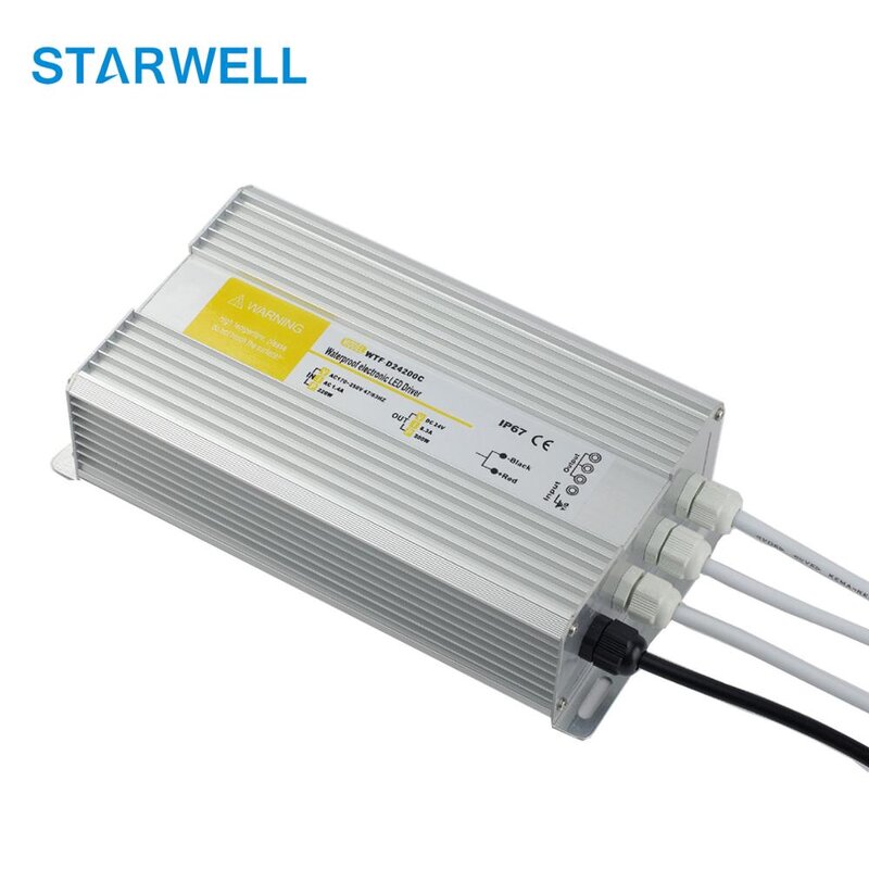 Waterproof Led Driver Factory - WTF-D12200C 12V IP67 Standard 16.6A DC 200W