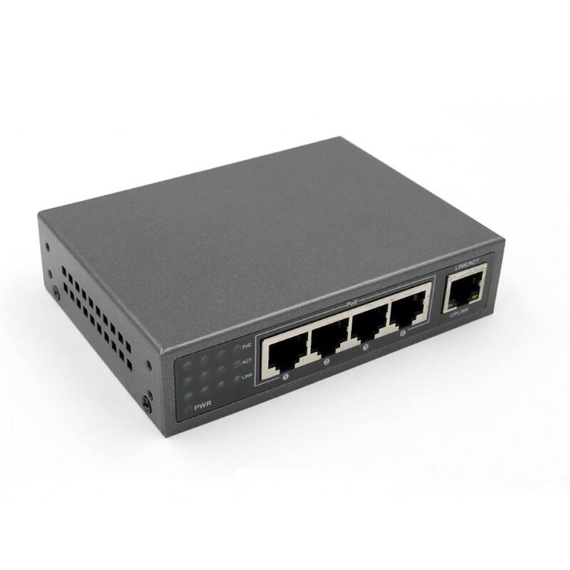 Industrial POE Switch Manufacturer - 1 Year Warranty Mini 5 RJ45 Ports 4 POE 100Mbps SNMP QoS