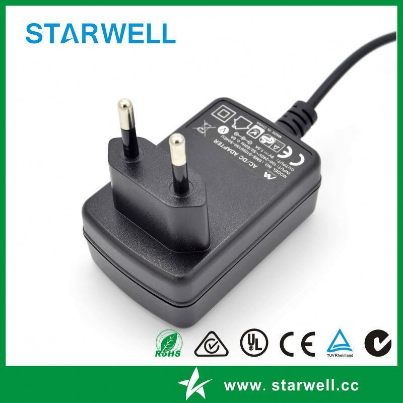 DC Power Adapter Manufacturer - 9V 1.5A EU US AU UK Wallmount Plug in Type